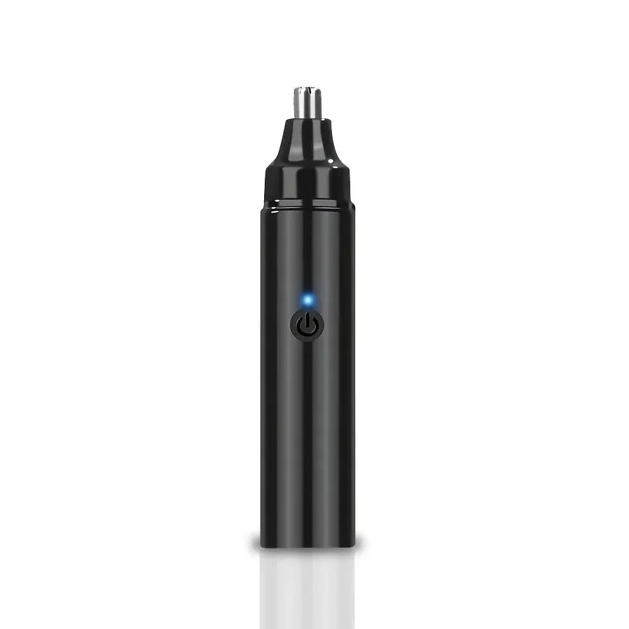 Rechargeable Ear And Nose Hair Trimmer for Men USB Electric Grooming Tool Black - GLOWLAB