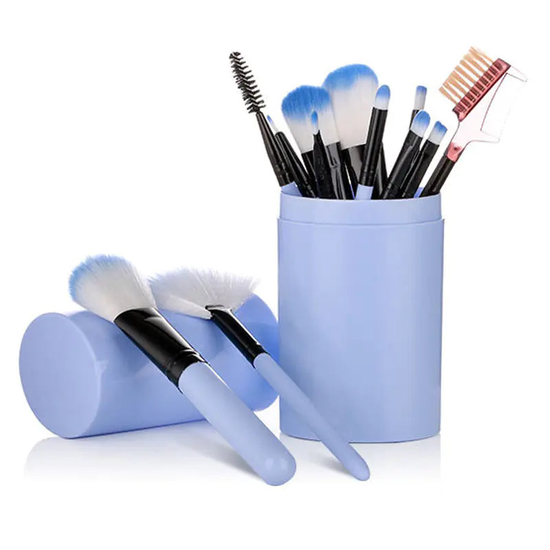 12-Piece Makeup Brush Set and Beauty Tools - GLOWLAB