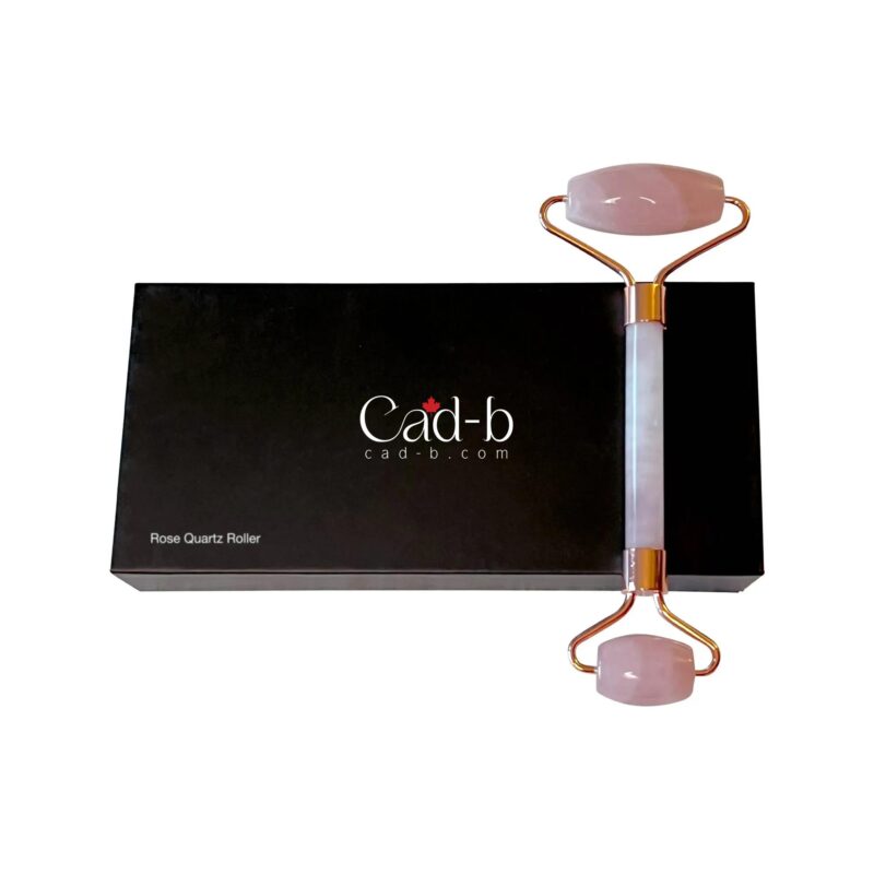 Facial Roller - Rose Quartz Roller | Cruelty Free, Organic, Paraben Free, Vegan - GLOWLAB