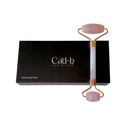 Facial Roller - Rose Quartz Roller | Cruelty Free, Organic, Paraben Free, Vegan - GLOWLAB