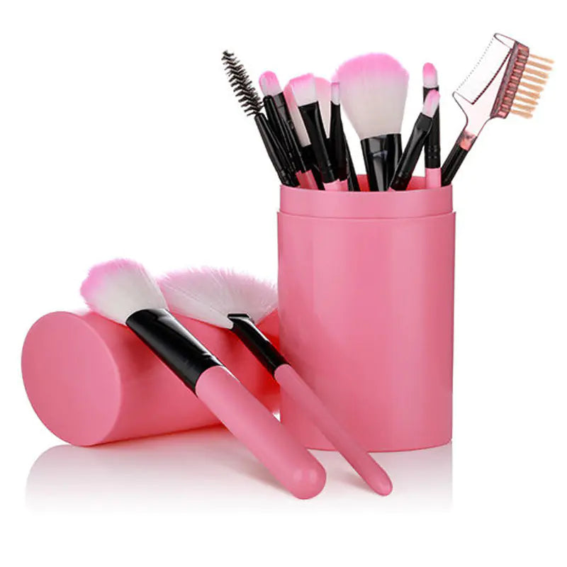 12-Piece Makeup Brush Set and Beauty Tools - GLOWLAB