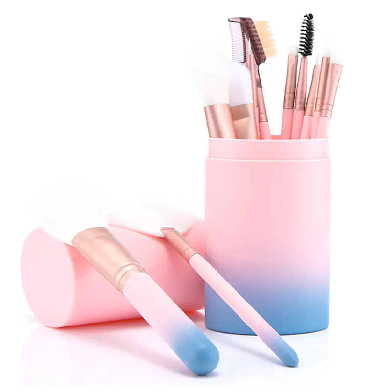 12-Piece Makeup Brush Set and Beauty Tools - GLOWLAB