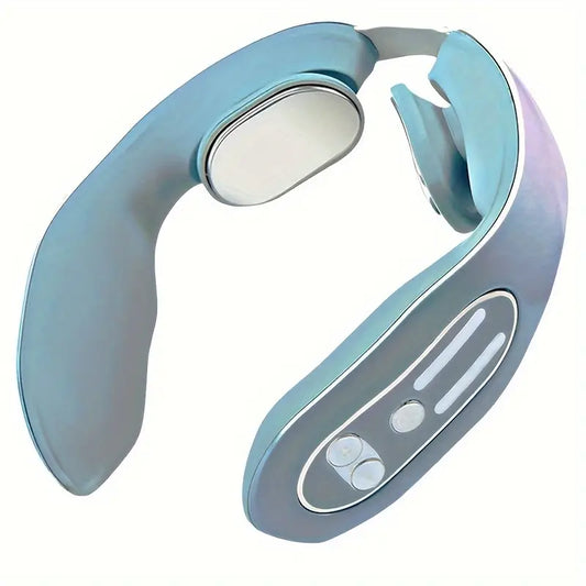 Intelligent Heated Neck Massager - Gray Blue - GLOWLAB