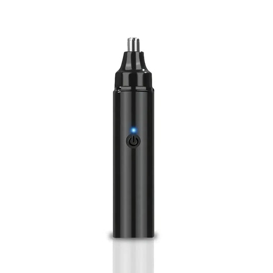 Rechargeable Ear And Nose Hair Trimmer for Men USB Electric Grooming Tool Black - GLOWLAB