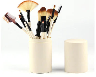 12-Piece Makeup Brush Set and Beauty Tools - GLOWLAB