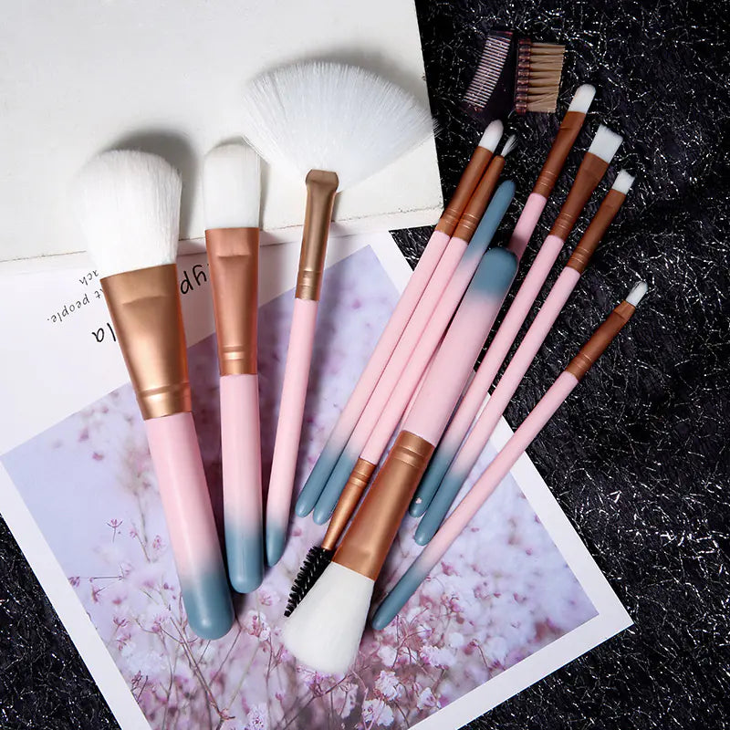 12-Piece Makeup Brush Set and Beauty Tools - GLOWLAB