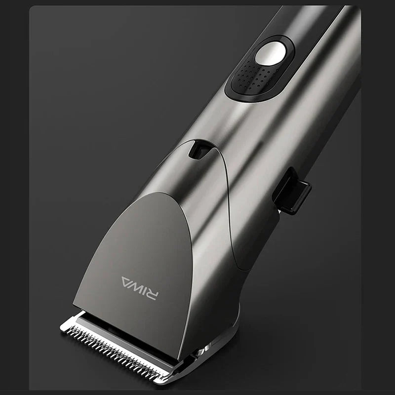 Electric Hair Clipper Variable Speed Barber Trimmer Grey - GLOWLAB
