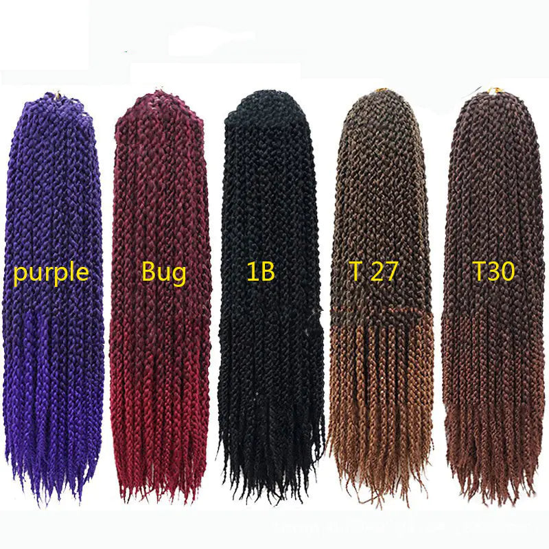3D Cubic Twist Crochet Braids Synthetic Hair Extensions - GLOWLAB