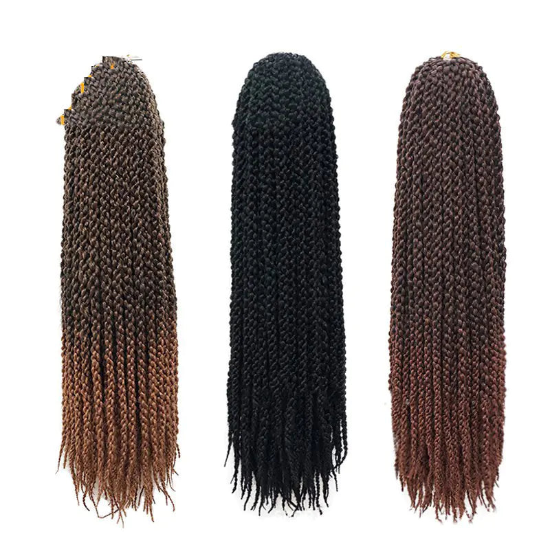 3D Cubic Twist Crochet Braids Synthetic Hair Extensions - GLOWLAB