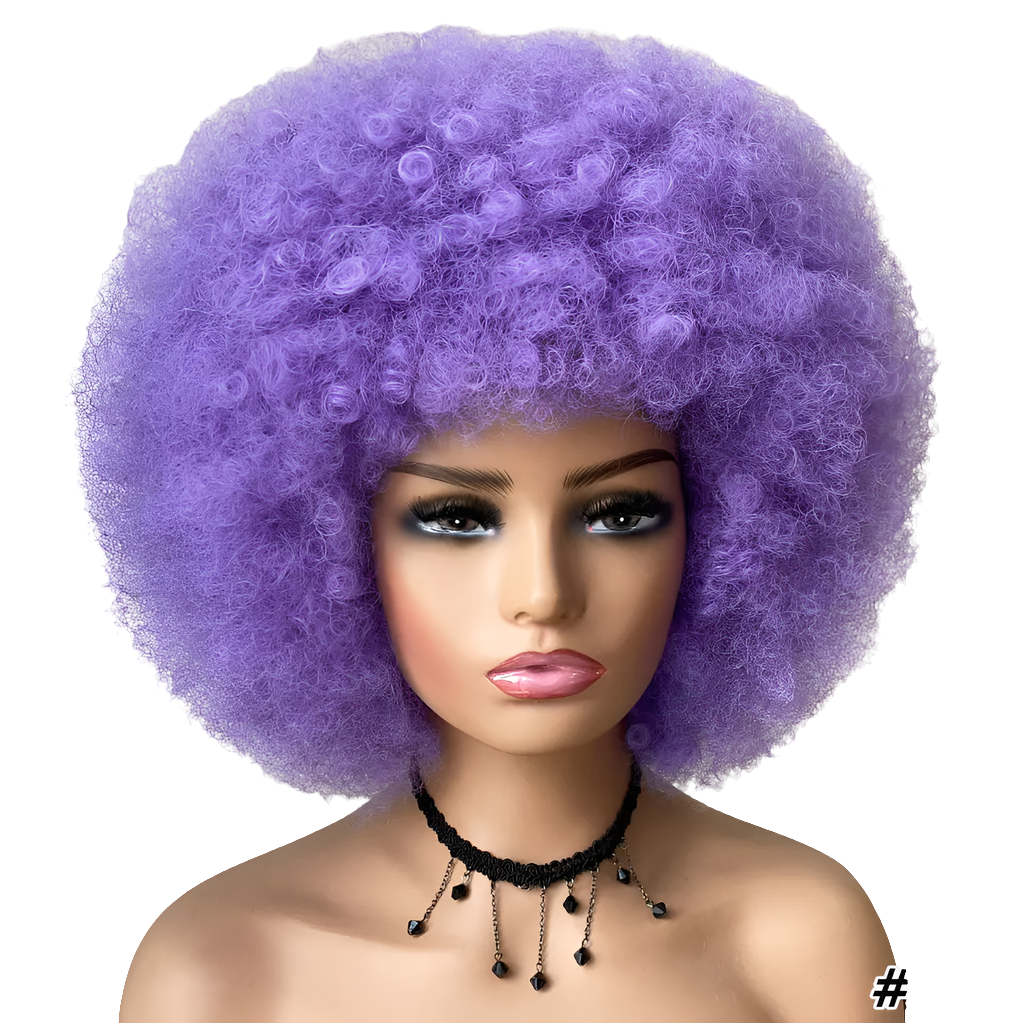 Curly Short Hair Wig with Bangs - GLOWLAB