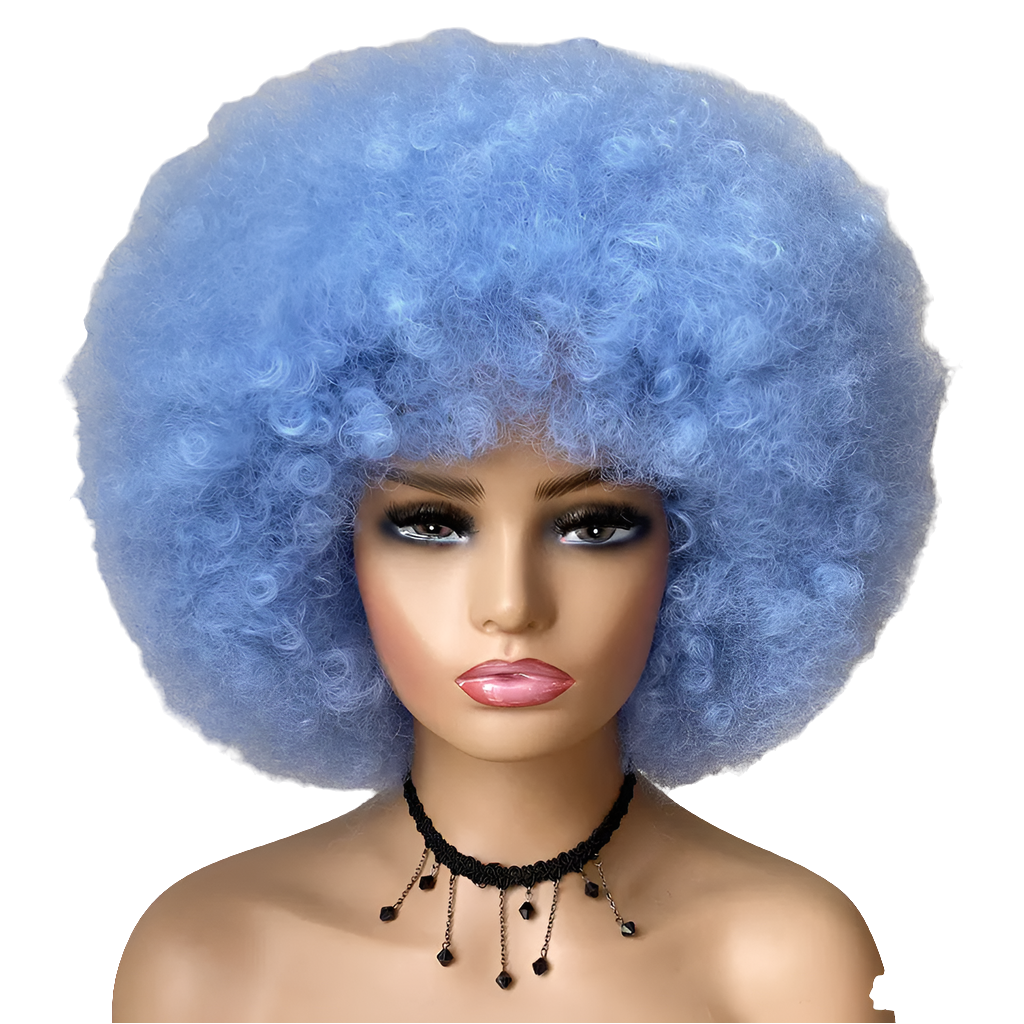 Curly Short Hair Wig with Bangs - GLOWLAB