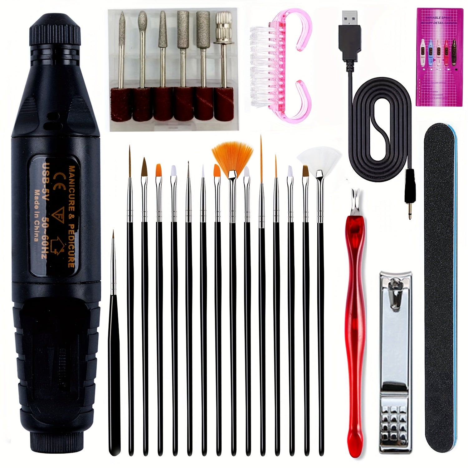 Electric Nail Drill Kit for Acrylic & Gel Removal - GLOWLAB