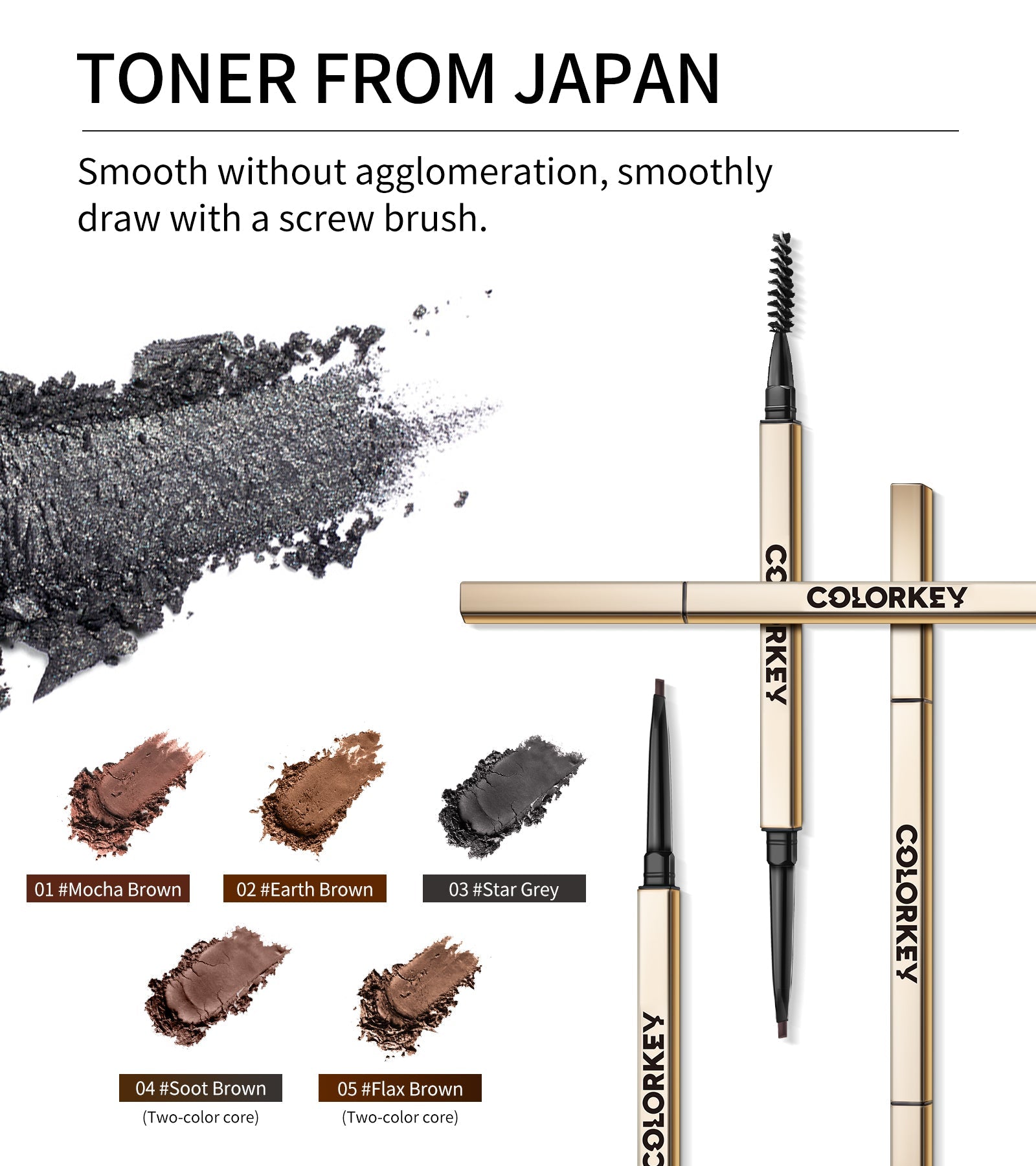 Sketch Eyebrow Pencil 01 Mocha Brown - GLOWLAB