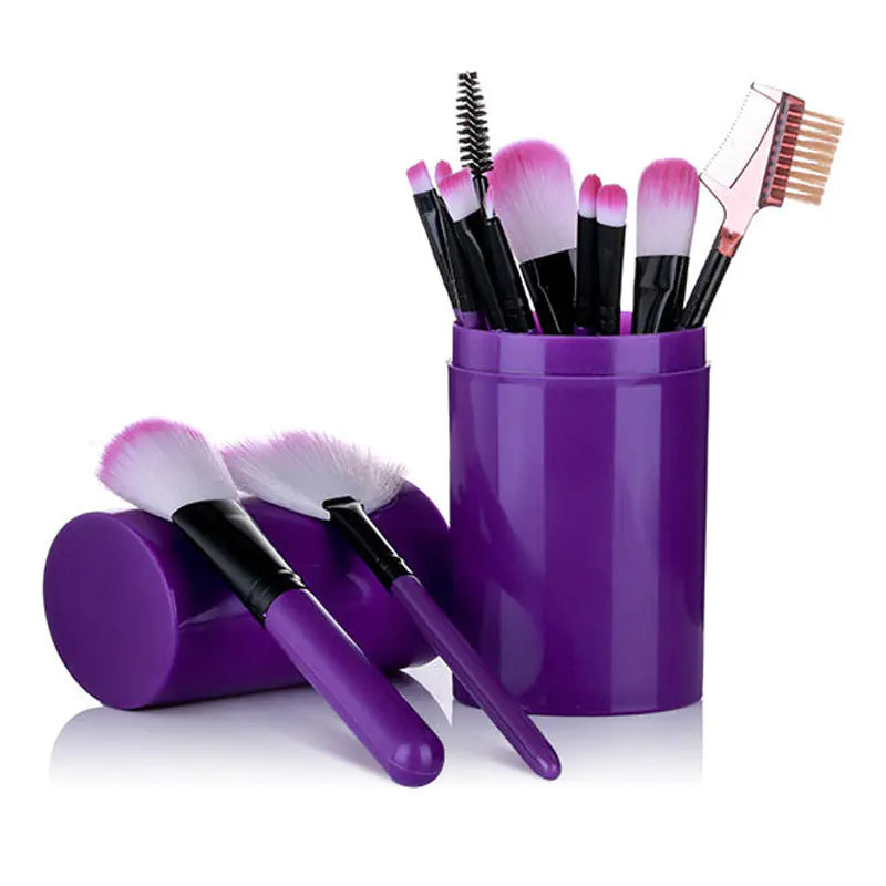12-Piece Makeup Brush Set and Beauty Tools - GLOWLAB